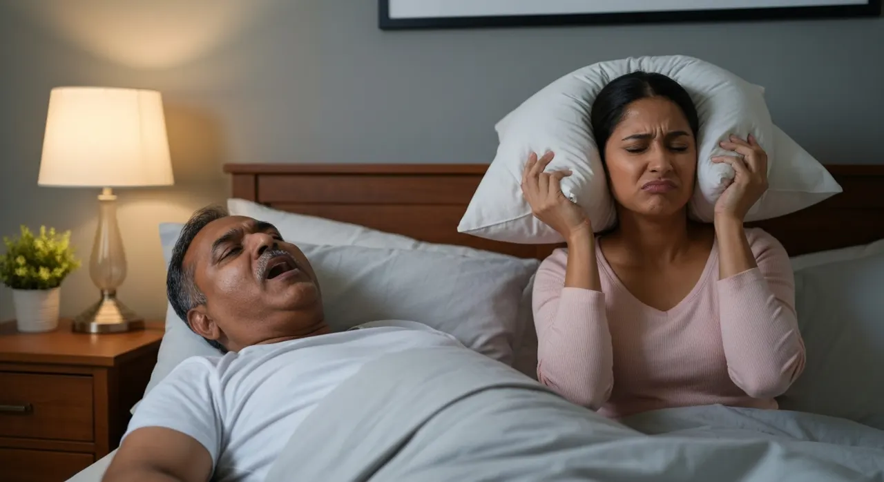 How many decibels is snoring?