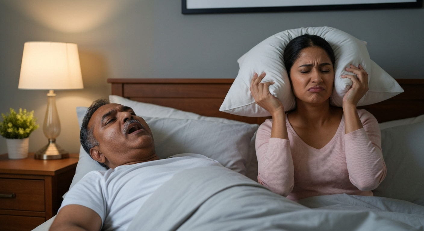 How many decibels is snoring?