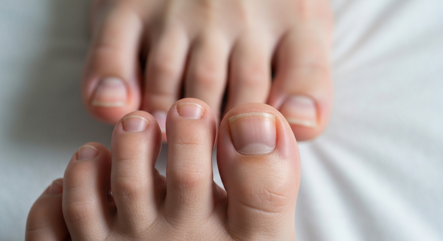 Why is my big toe nail white?