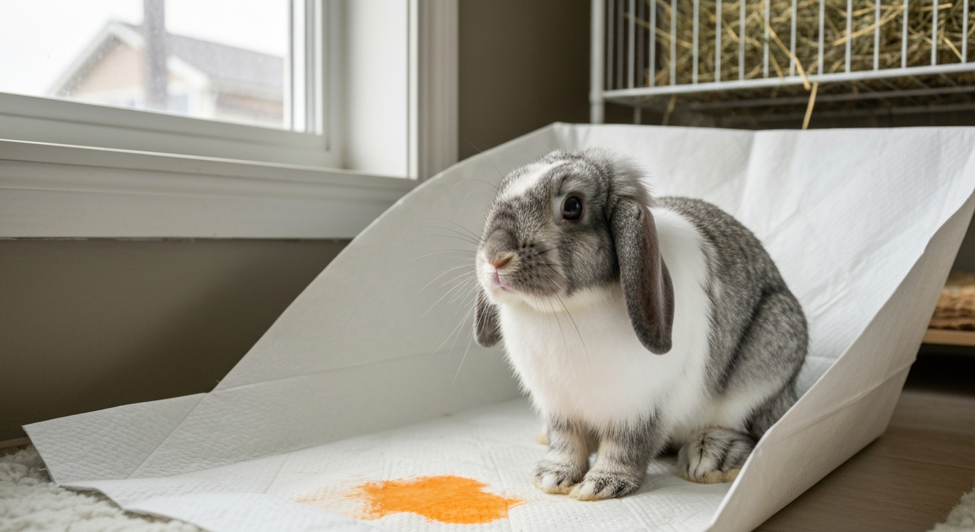 Why is my bunnies pee orange?