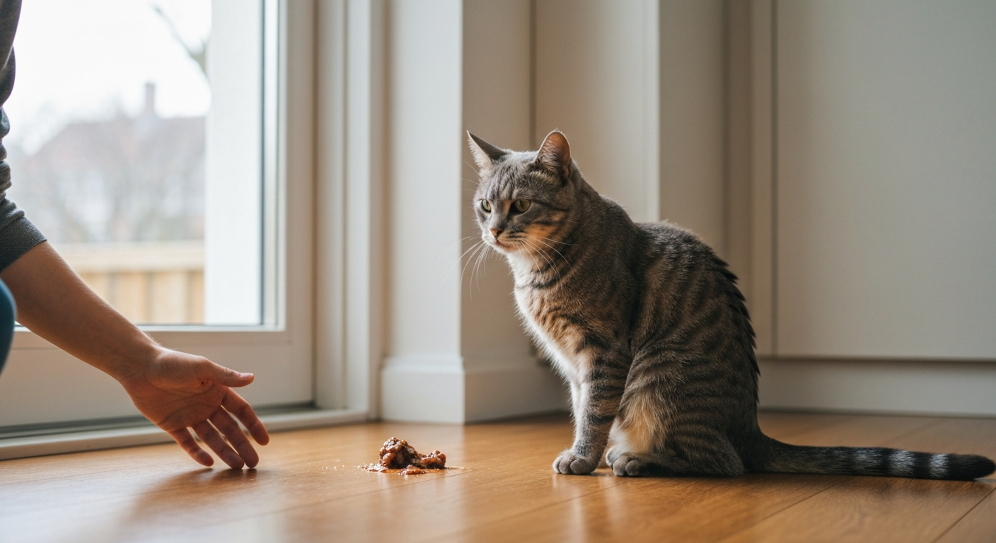 why is my cat being sick