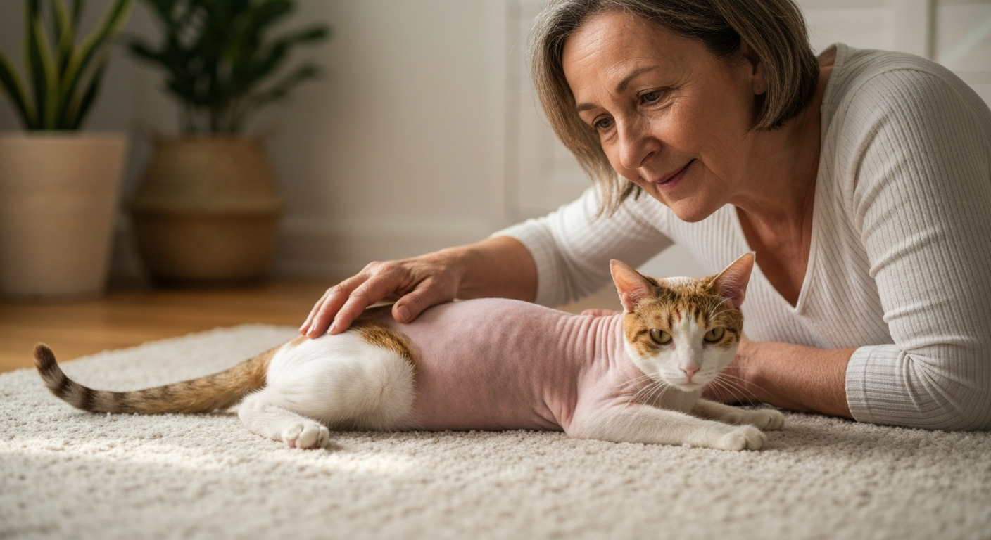 why is my cat losing hair