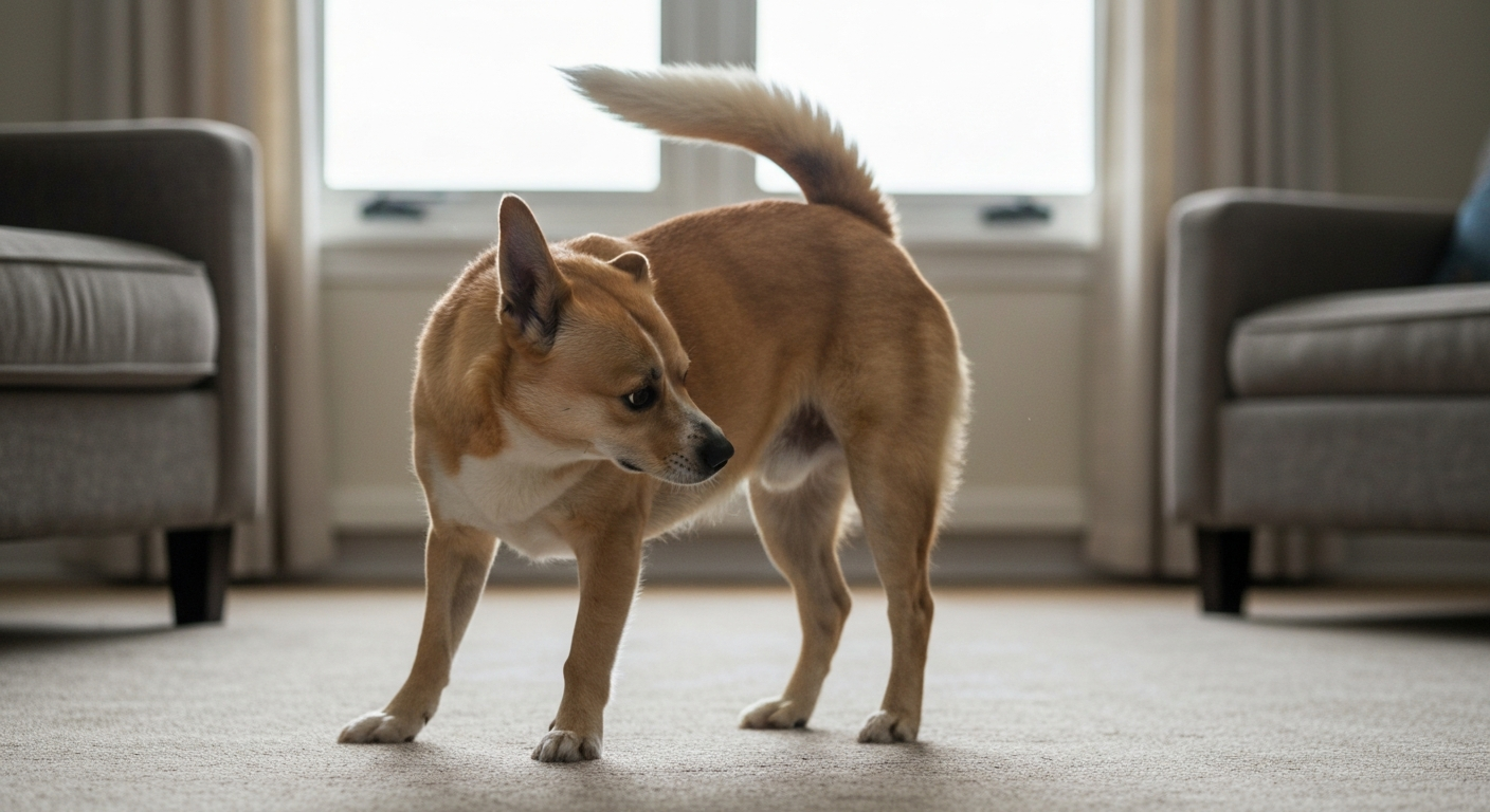 Why is my dog biting his tail?