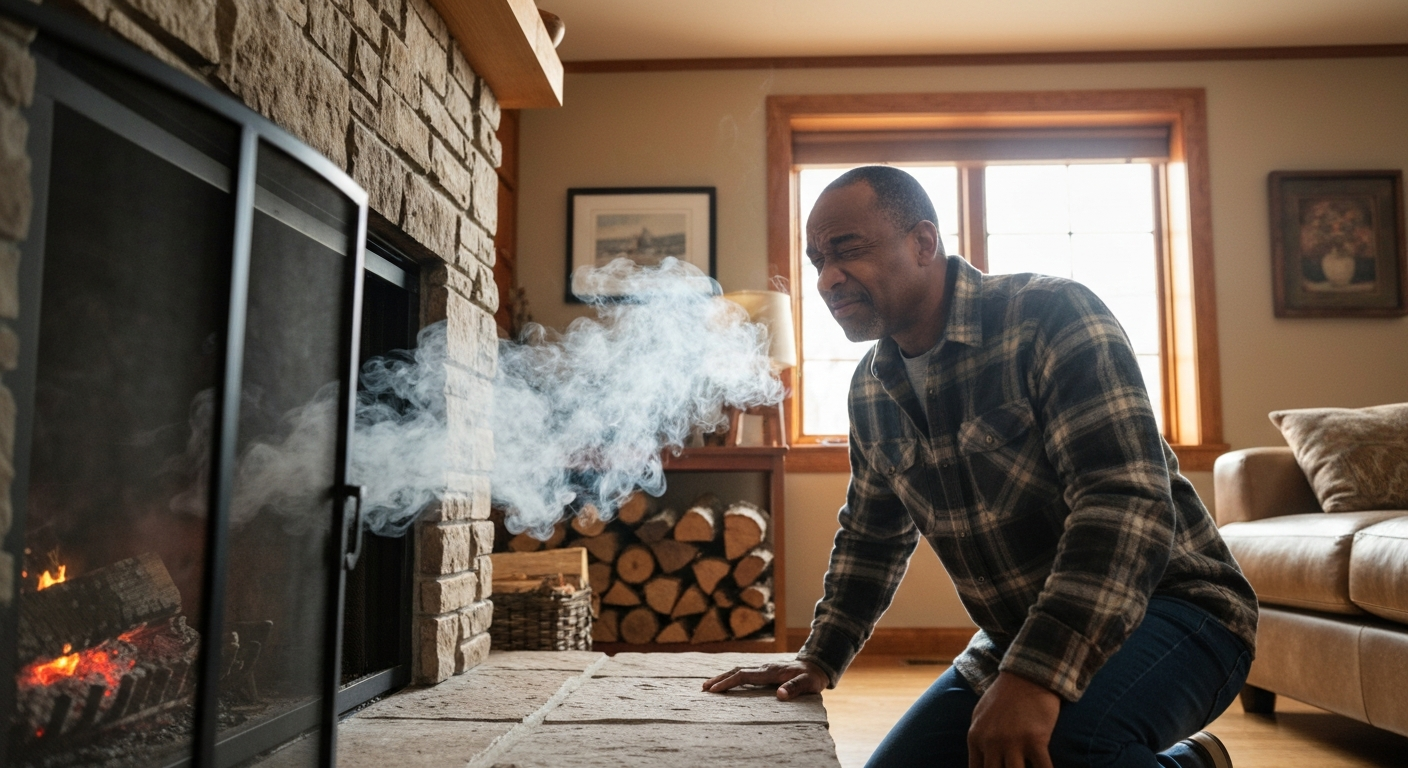Why is my fireplace smoking?