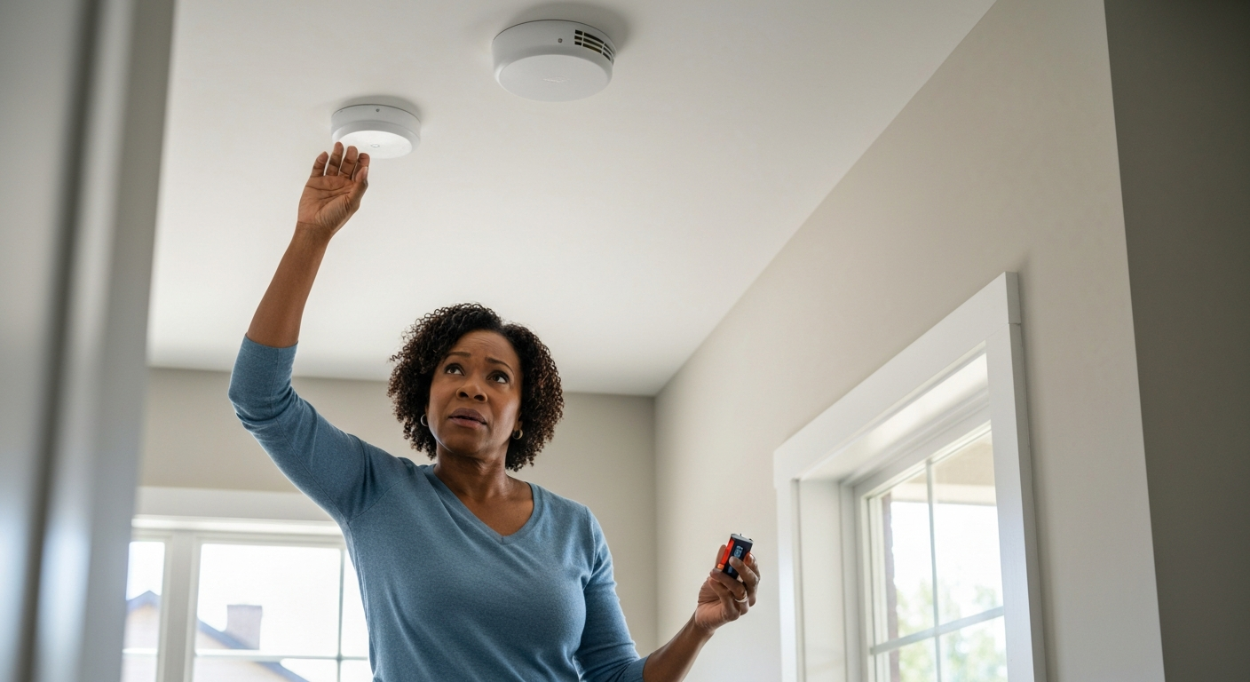 Why is my hardwired smoke detector beeping?