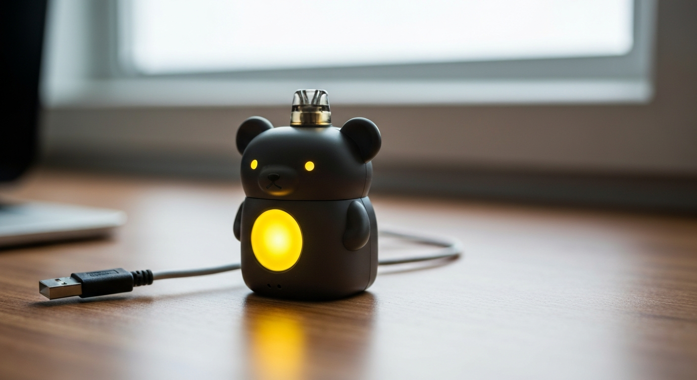 Why is my lookah bear blinking yellow?