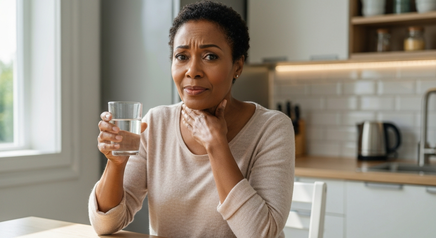 Why is my mouth dry after drinking water?