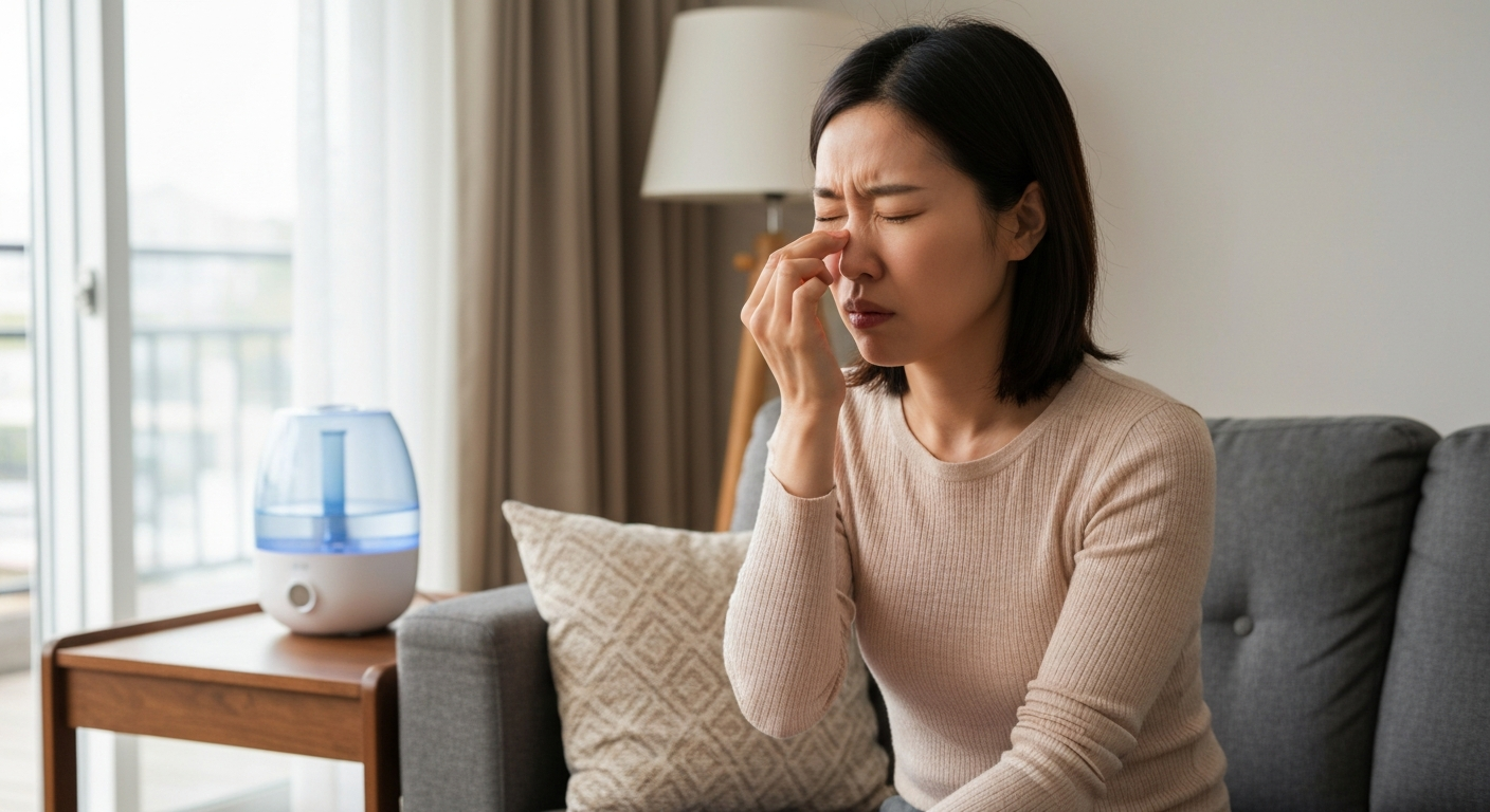 Why is my nostril burning?
