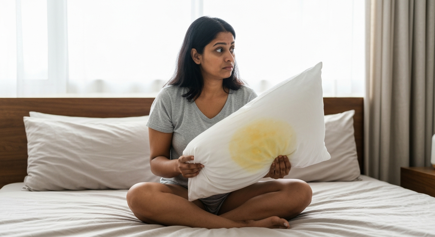 Why is my pillow yellow?