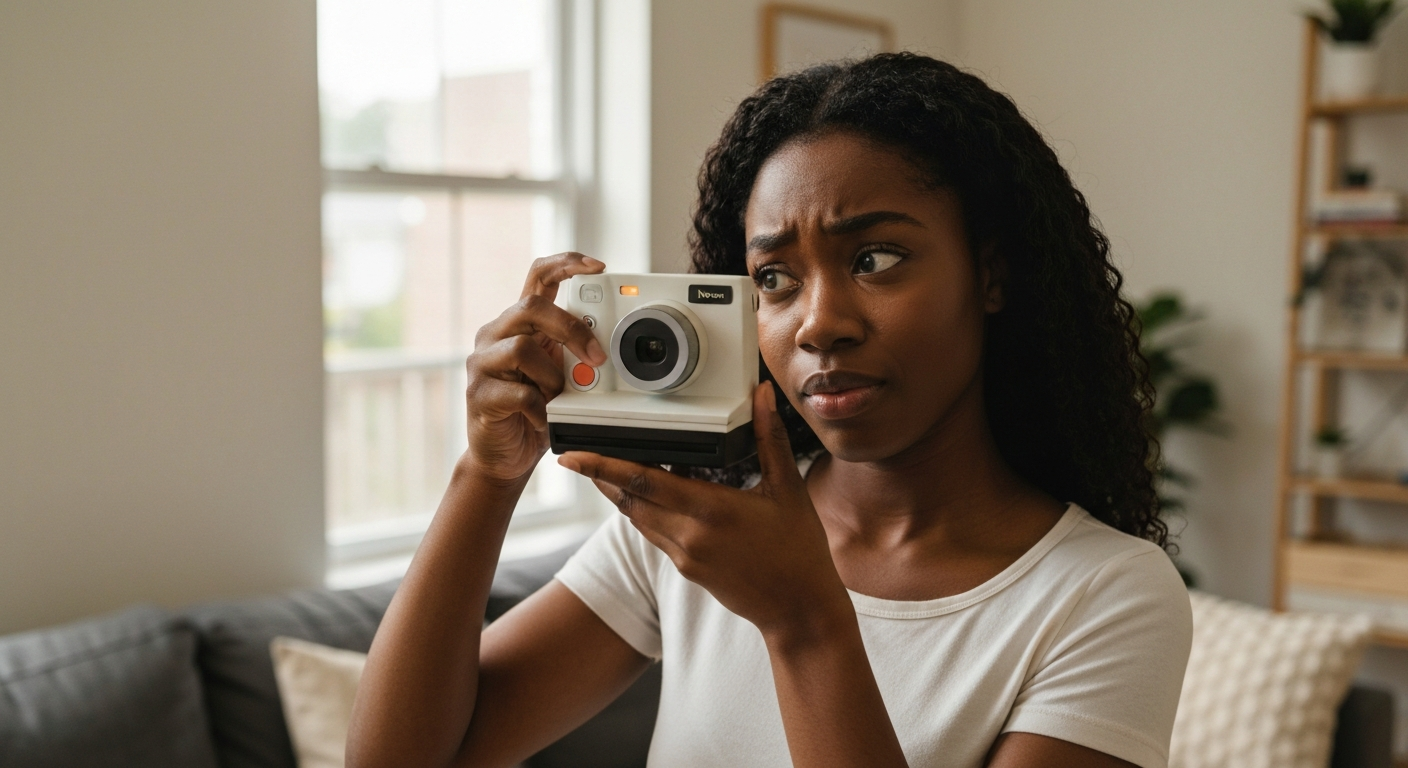 Why is my polaroid flashing red?