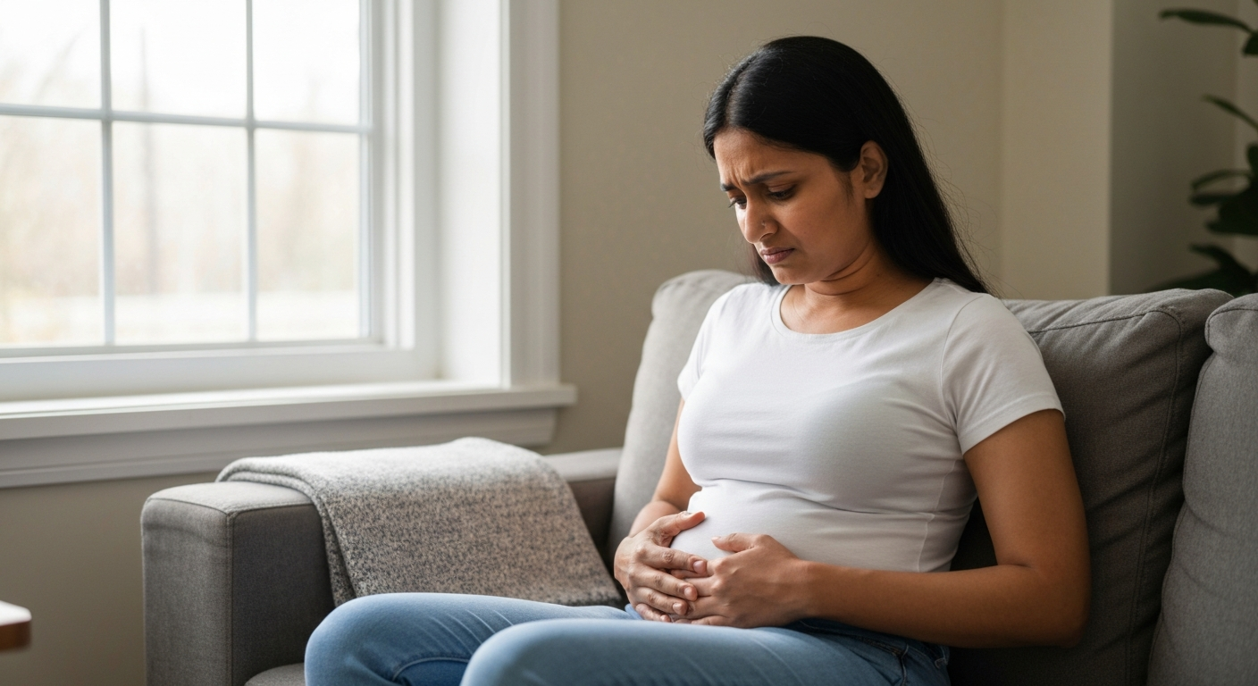 Why is my poop green and my stomach hurts?