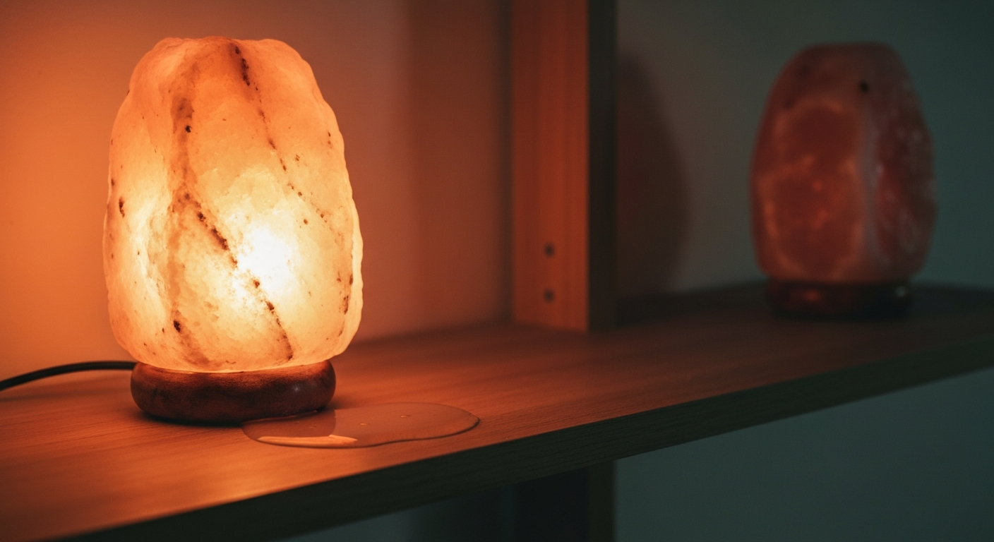 Why is my salt lamp melting?